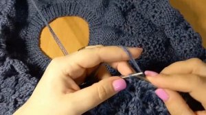 Пончо спицами. Часть 7