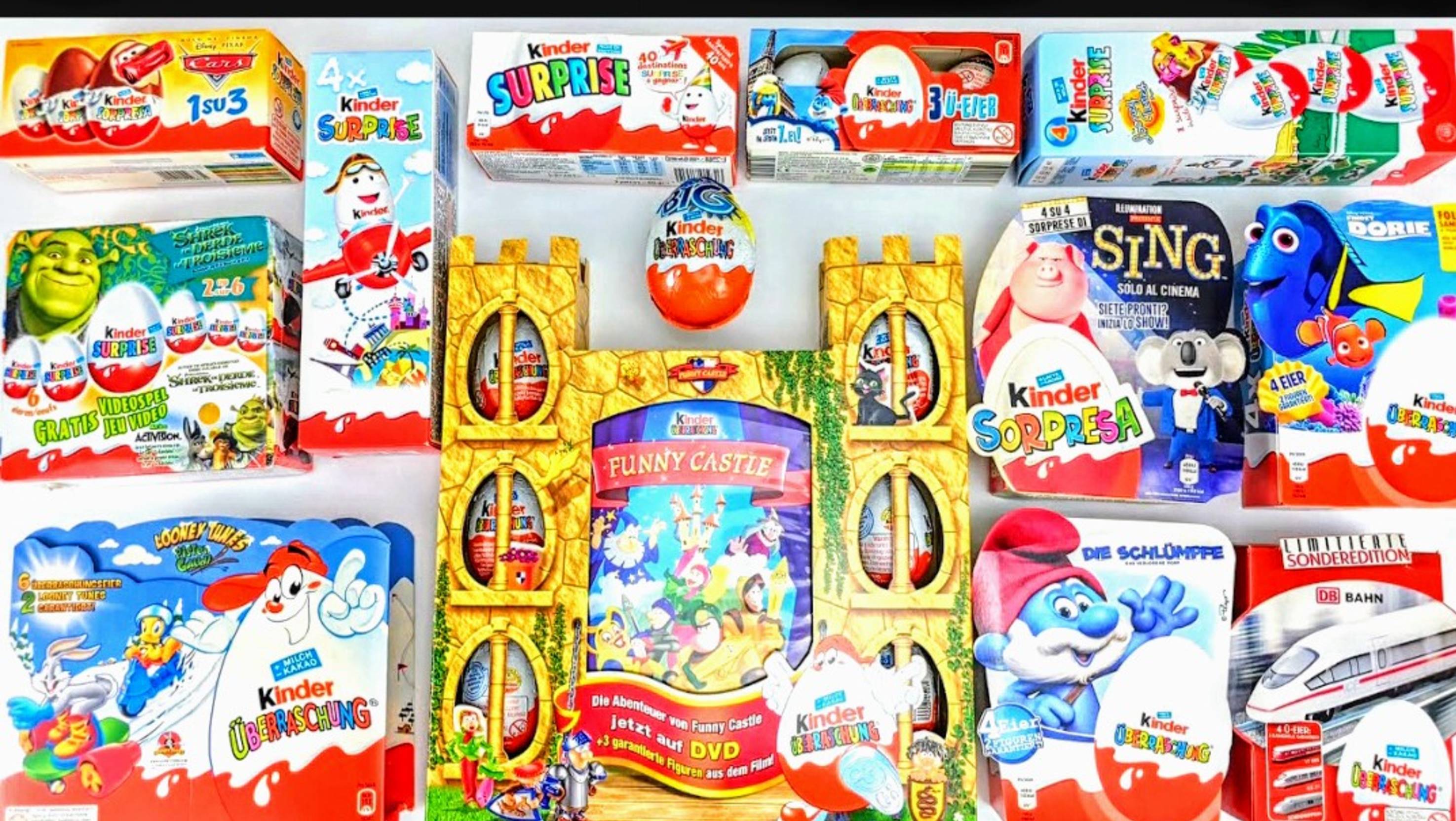 АСМР РАСПАКОВКА Киндер Сюрприз яйца 💓 огромная распаковка АСМР Киндеров🤗 смотреть онлайн