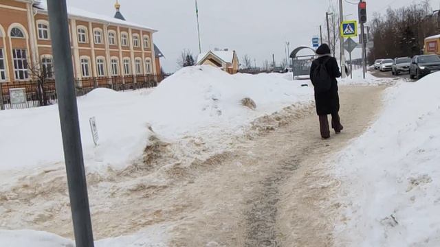 Зимняя прогулка по г. Балабаново. смотреть онлайн
