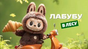 Лабубу и круассан — волшебный пикник в лесу! 🧺🌳🥐