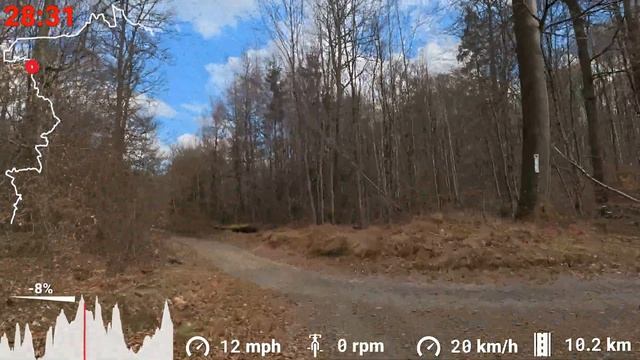 Видео для велотренажёра -  MTB Workout Telemetry Speed Display 4K