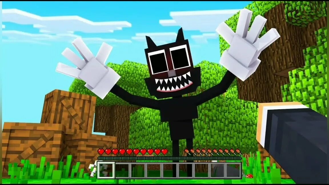 Картун Кэт в Minecraft с комментариями