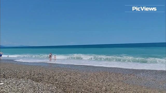 Абхазия 25 июня 2025 пляж Золотые пески. Пицунда. Посёлок Цитрусовый, Алахадзы. Погода в Абхазии смотреть онлайн