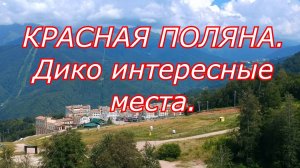 Красная поляна. Дико интересные места.