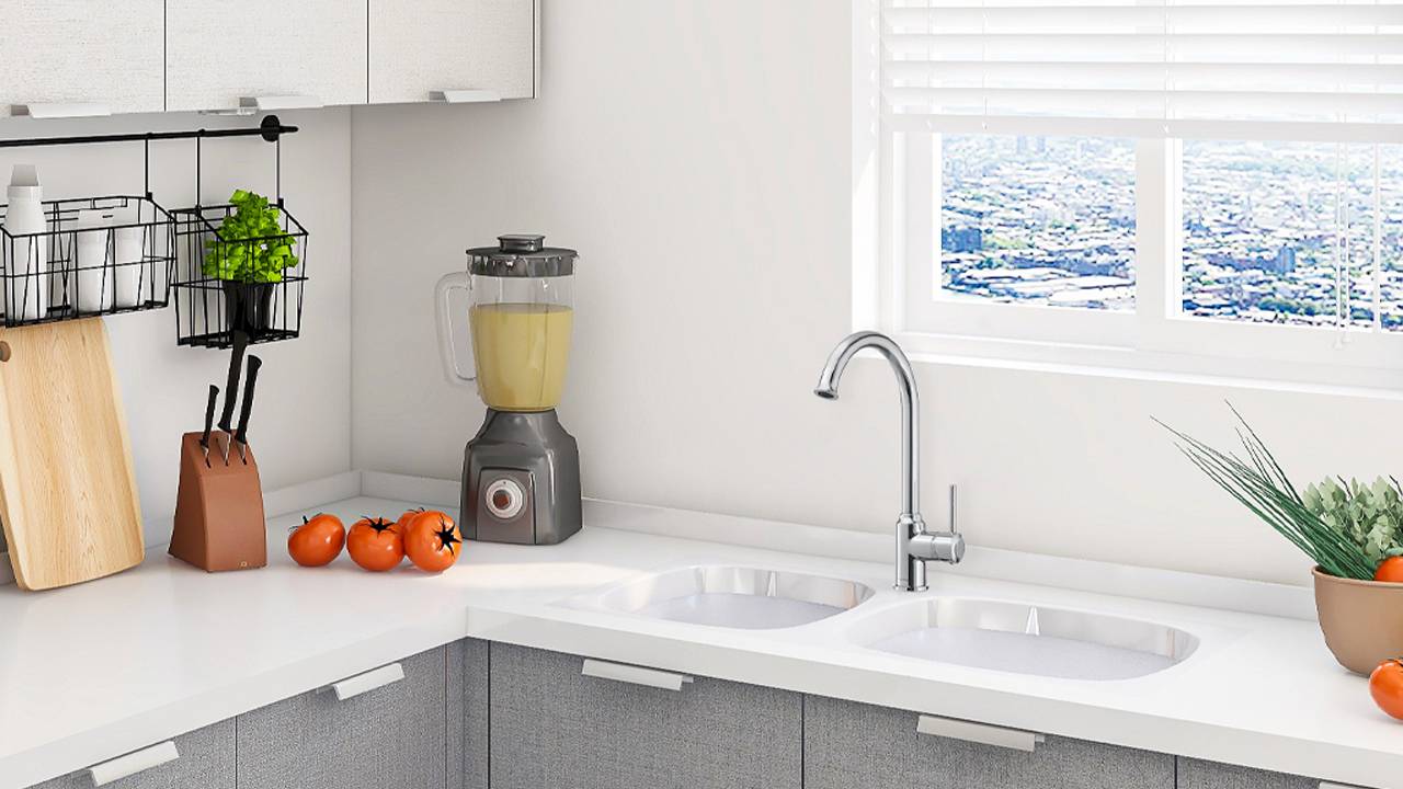 Распаковка смесителя для кухни Swedbe Selene 7440 смотреть онлайн