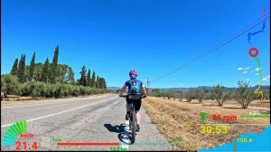 Видео для велотренажёра - Indoor Cycling Fat Burning Workout Cambrils Spain Telemetry 4K Video