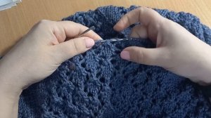 пончо спицами. заключительная часть.