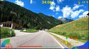 Видео для велотренажёра - Cycling Workout Italy Alps Lake Neves