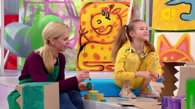 Костюм динозавров из коробок мастерим вместе с Калякой-Малякой на канале "О!" смотреть онлайн