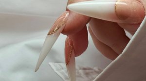 Наращивание ногтей формами с френчем