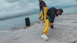 Танцы Брейк-данс на улицах города. Поездка из Белгорода в Новороссийск. Bboy Ejik, Mr.Bean, Fire