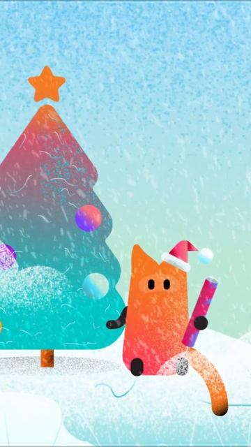 Новый Год на носу у лисёнка смотреть онлайн