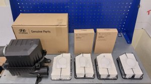 Оригинальный воздушный фильтр 28113A0100 для Hyundai Creta II 1.6L, 2.0L сравнение INZI, MANN, MAHLE