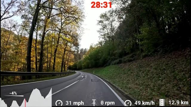 Видео для велотренажёра - Indoor Cycling Workout Autumn Mosel River Germany смотреть онлайн