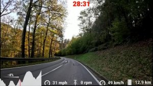 Видео для велотренажёра - Indoor Cycling Workout Autumn Mosel River Germany