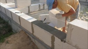 Кладка газоблока на клей своими руками