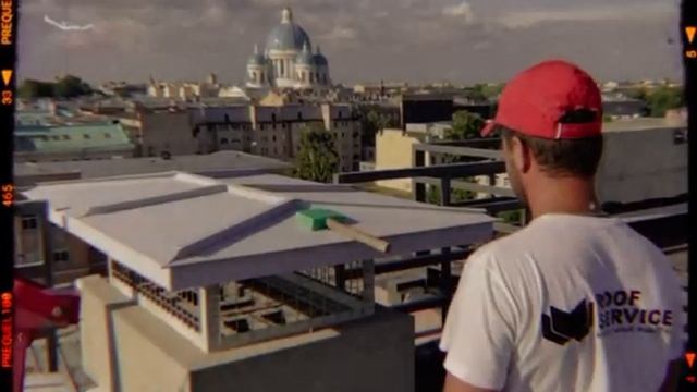 Вентиляционная шахта - монтаж. Реечный фальц / Ventilation shaft on the roof. Rack fold