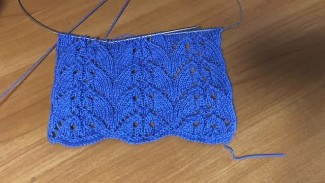 Очаровательный с каймой узор спицами для вас смотреть онлайн