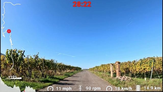 Видео для велотренажёра - Scenic Indoor Cycling Workout Autumn Mosel Germany