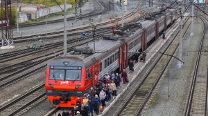 Электропоезд ЭД9Э-0057. Покатушки от Развилки до Присягино.