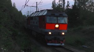 ТЭП70-0406 с пригородным поездом Екатеринбург-Пасс. - Алапаевск