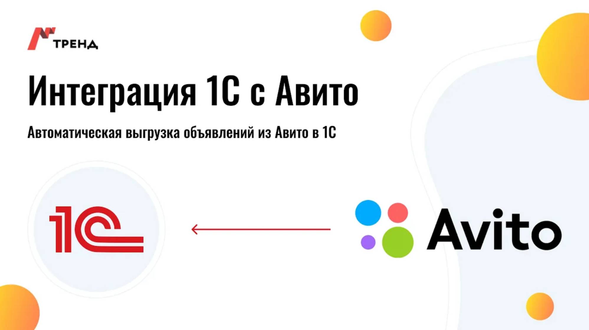 Авито и 1С интеграция. Демонстрация работы модуля 1С Тренд смотреть онлайн