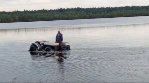 испытвоем каракат на воде под мотором