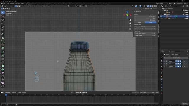 27 - 56 Modeling a Bottle смотреть онлайн