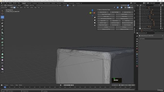 43 - Preparing Our Lowpoly Wood Pieces For Uv Unwrap смотреть онлайн