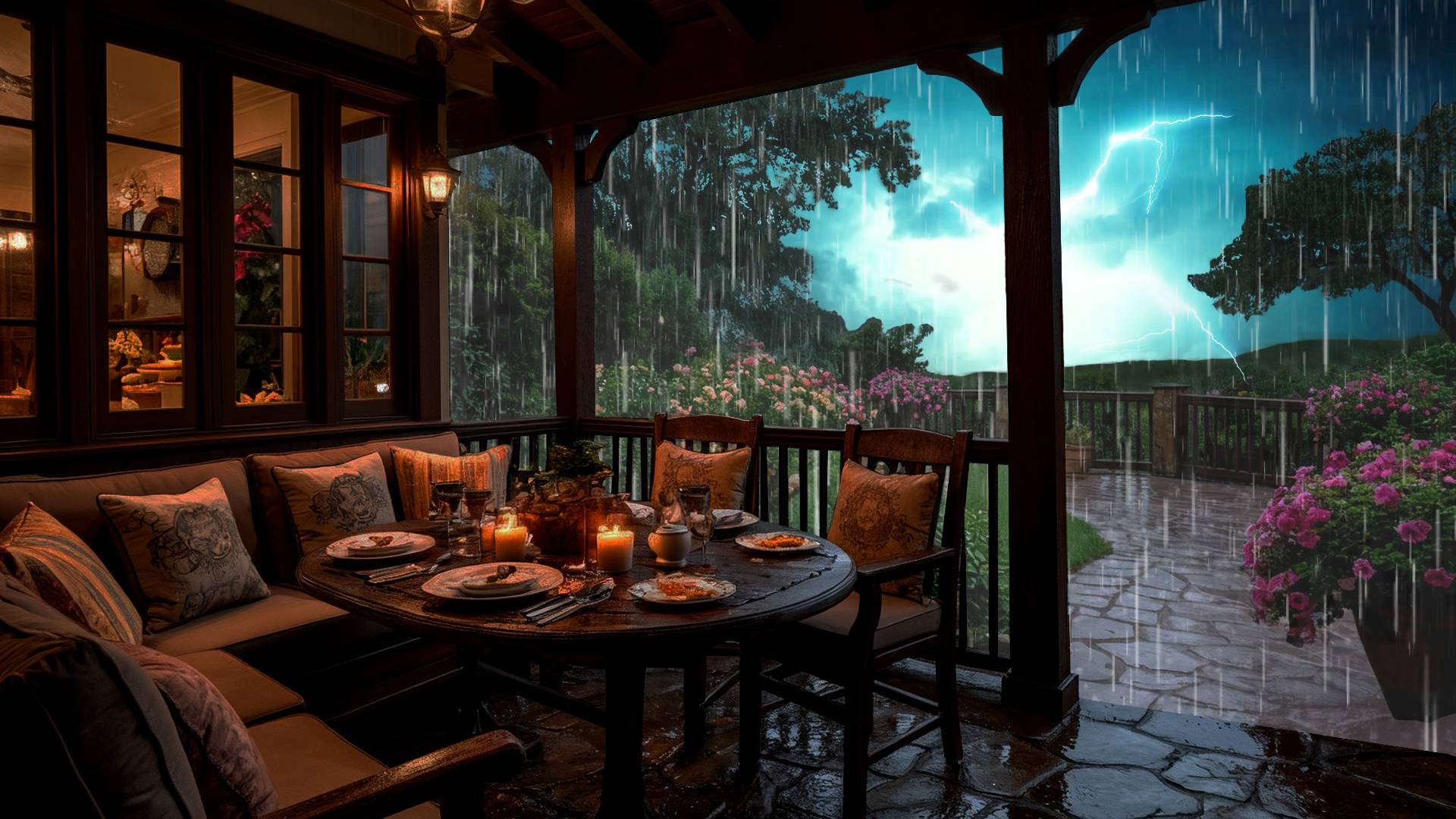 С этими звуками дождя и грома вы уснёте за 5 минут. Звуки дождя и грома для сна. смотреть онлайн