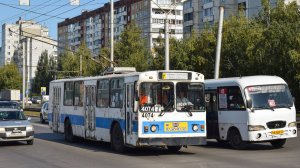 Троллейбус ЗиУ-682В-012-4074. Покатушки по Барнаулу.