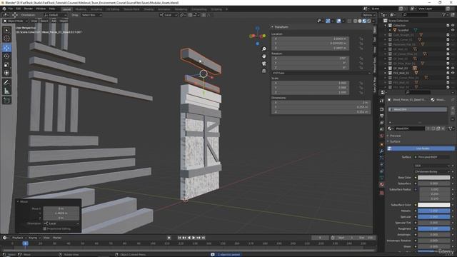 51 - Setting Up Our Final Modular Assets Part3 Timelapse смотреть онлайн
