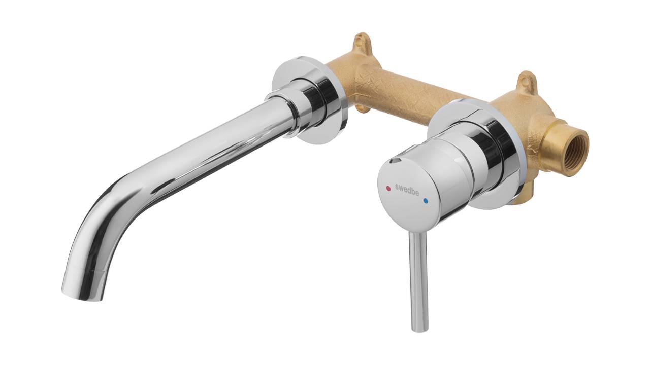 Распаковка встраиваемого смесителя для раковины Swedbe Platta 5502 смотреть онлайн