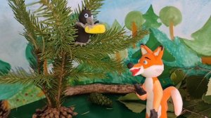 Мультфильм по басни "Ворона и Лисица" И.А. Крылова