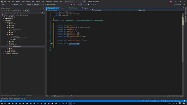 34 - Create Game Time Manager - Unity 2D Game Developer Course Farming Rpg смотреть онлайн