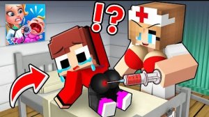 Попал в сумасшедшую больницу и сумасшедший врач в МАЙНКРАФТЕ