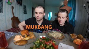 МУКБАНГ ОКРОШКА / РЫБА МИНТАЙ С КАРТОШКОЙ / САЛАТ / ВЫПЕЧКА / EATING MUKBANG ASMR АСМР