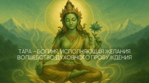 Зелёная Тара — мгновенная помощь Космической Матери | 🧘🏻♀️🪽Медитация и защита в трудные времена