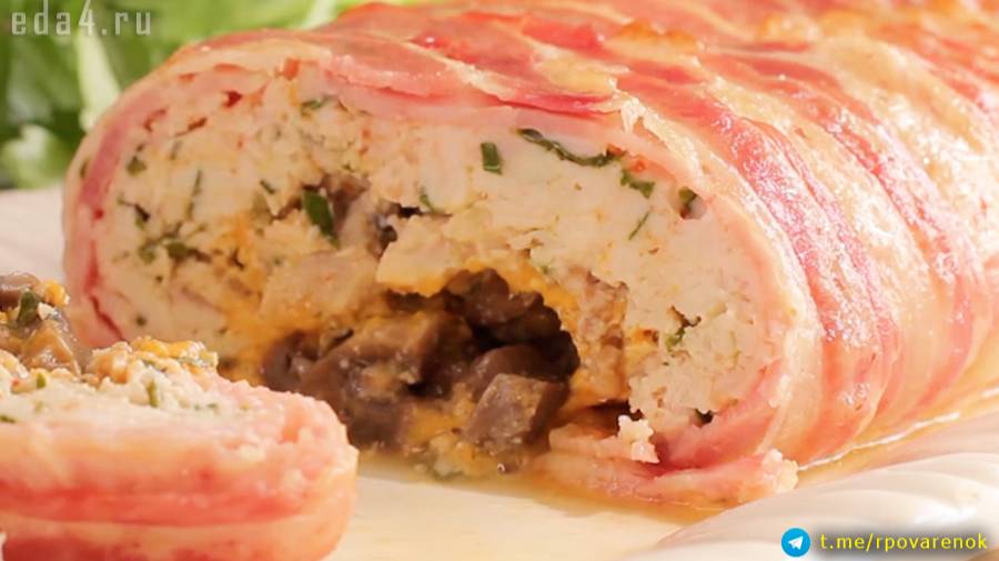 КУРИНЫЙ РУЛЕТ, который вы должны попробовать! Сочный, нежный и такой вкусный! смотреть онлайн