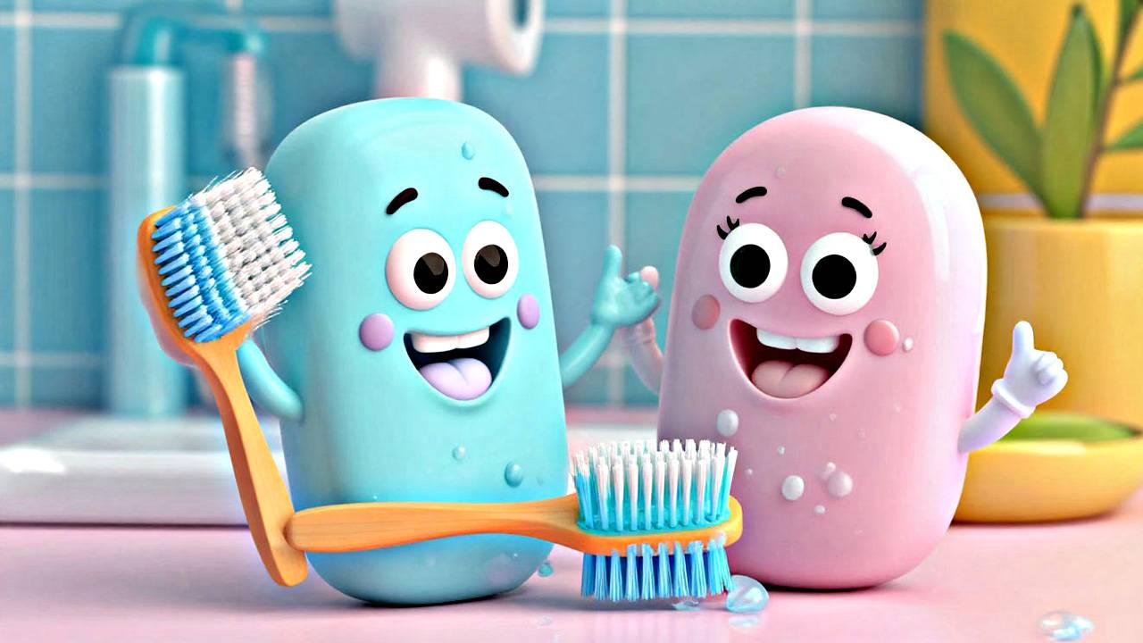 Зубная Щёточка и Тётушка Мыло |Слушать сказки перед сном| Аудиосказки |Сказки для малышей | смотреть онлайн