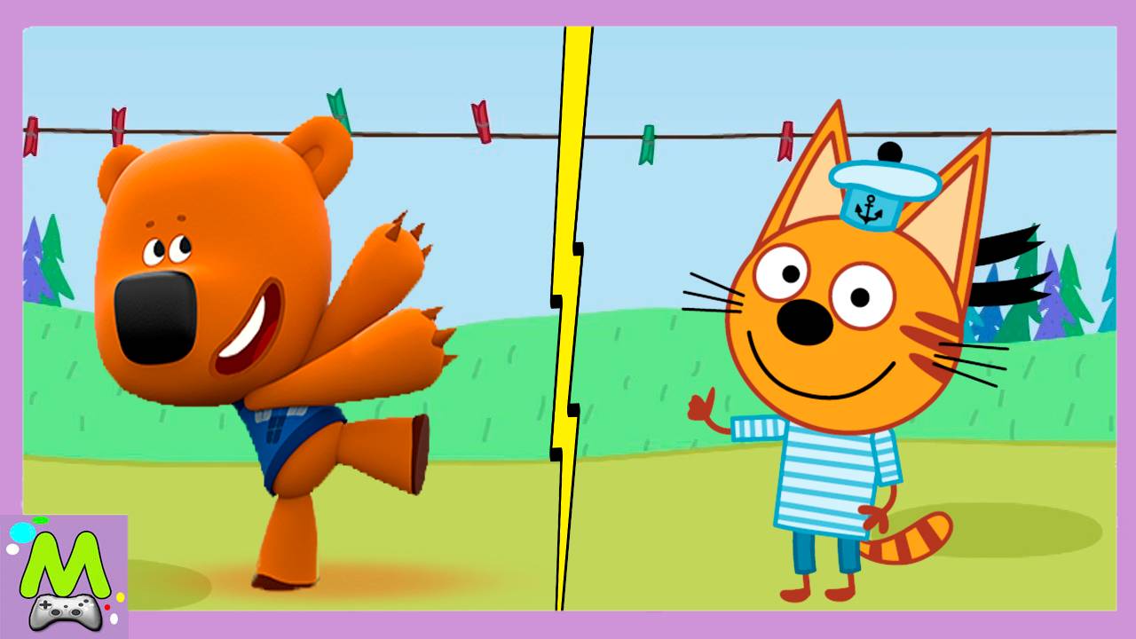 Три Кота против Ми-Ми-Мишек.Мини-Приключения Кеши и Коржика.Герои Мультиков в Играх смотреть онлайн