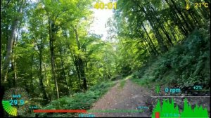 Видео для велотренажёра - MTB Trail Indoor Cycling Workout Telemetry Ultra HD Video