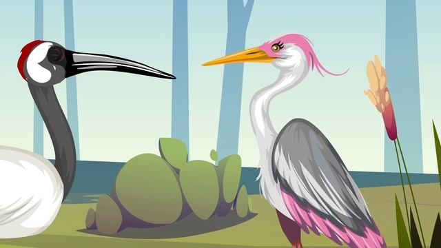 Журавль и Цапля | Сказка для детей смотреть онлайн