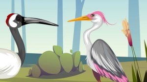 Журавль и Цапля | Сказка для детей