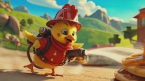 Детский мультик Цыплёнок-пожарный_ БЕЗУМНЫЙ РЕЙД!