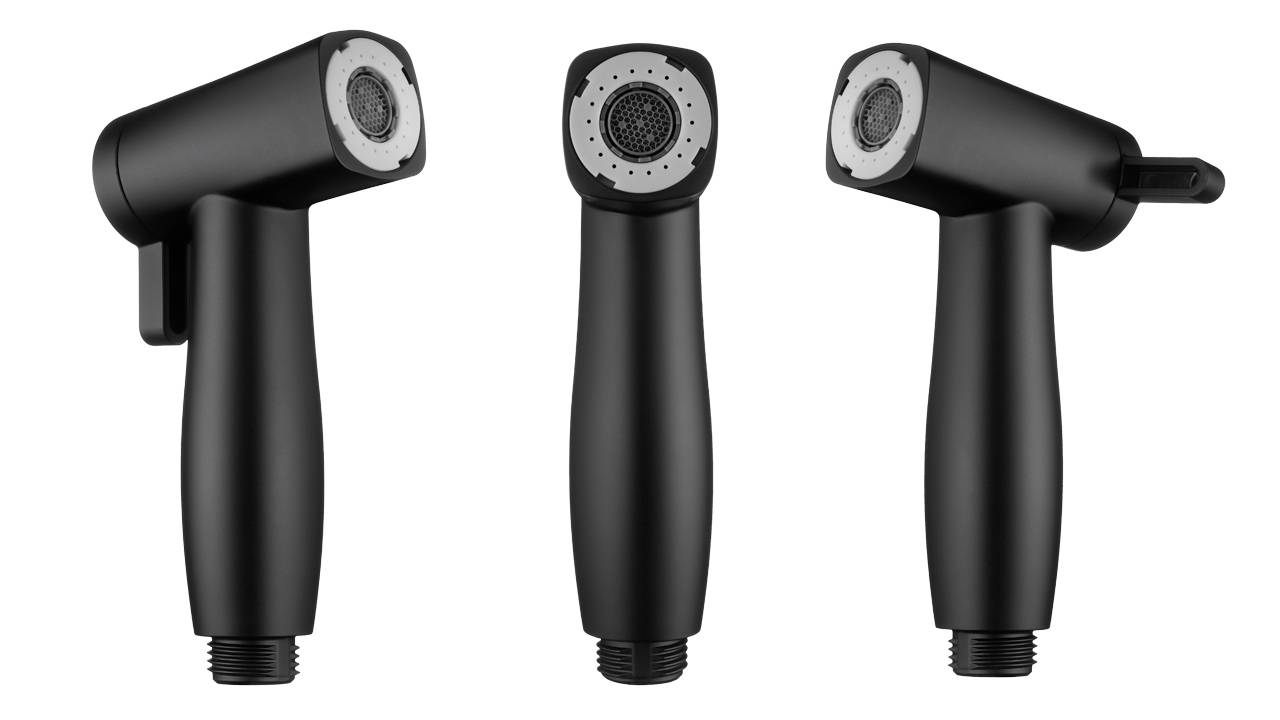 Распаковка черной двухрежимной гигиенической лейки Swedbe Calypso 5141B смотреть онлайн