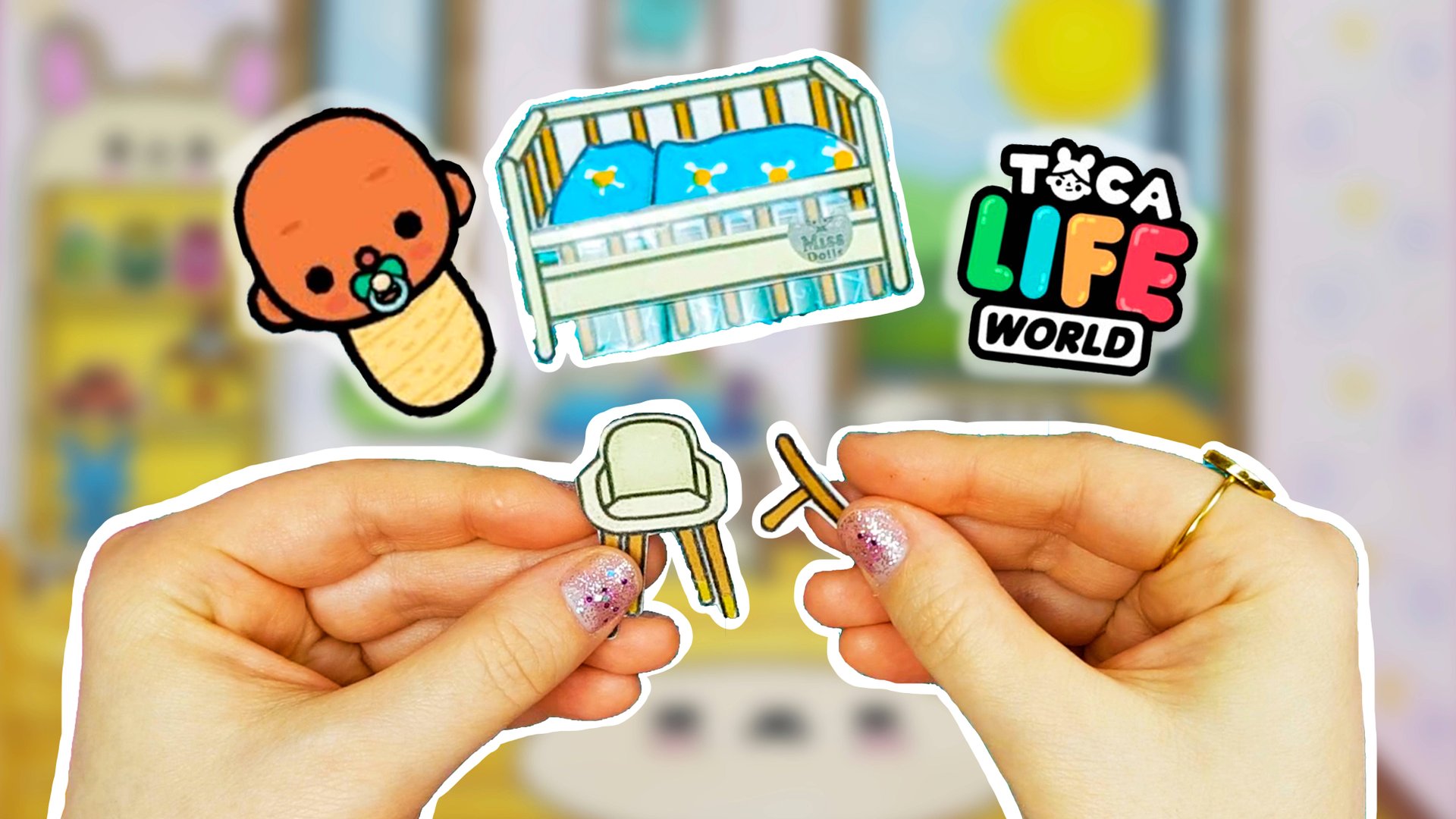 Как сделать мебель для Тока Бока Детская Комната / Бумажная Тока Бока Схемы