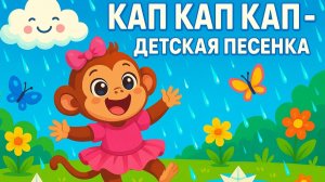 ☔ Детская песенка про ДОЖДИК | Летние песни для детей | Развивающий мультфильм для малышей