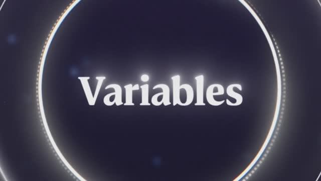 Глава 1 - Переменные (Chapter 1 - Variables)