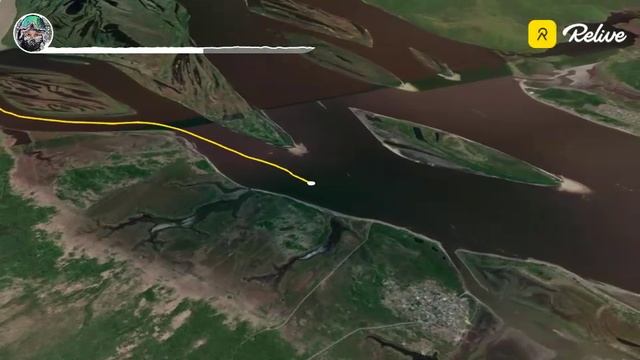 Мой путь с рыбалки на карте